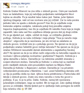 domagoj margetić tekst o predsjednici Kolindi Grabar Kitarović
