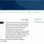 SAŠA LEKOVIĆ - ROĐEN 1979 GODINE - MEĐUNARODNO DRUŠTVO ISTRAŽIVAČKIH NOVINARA