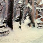 Zrinjevac 2012.II, komb.teh., 49x64