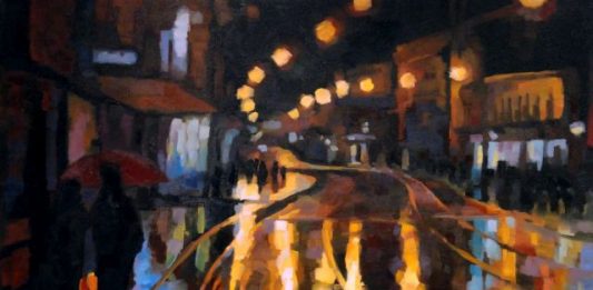 Ilica na kiši, 90x120, ulje na platnu, 2011