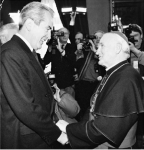 Alois Mock i Franjo Kuharić