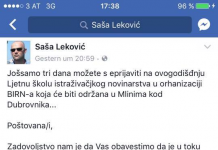 Predsjednik hrvatskih novinara ponosno na profilu piše ekavicom