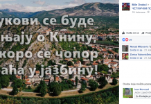 Četnici prijete:’Džaba proslave zločinačke “Oluje”, džaba sve, Knin je pun četnika!’