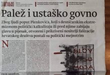 Da li bi zapalili Novosti da vas nazovu ustaškim govnom?