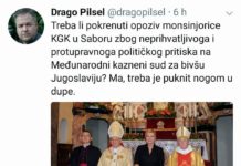 Drago Pilsel rado bi šutno predsjednicu !