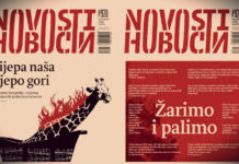 Kovač piše o spaljivanju gay-Stazić krnje i upozorava na naslov srpskih Novosti; ‘lijepa naša – lijepo gori’