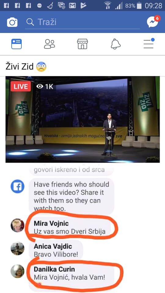 četnici živi zid