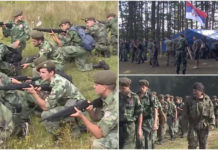 Srpski luđaci obučavaju djecu za rat