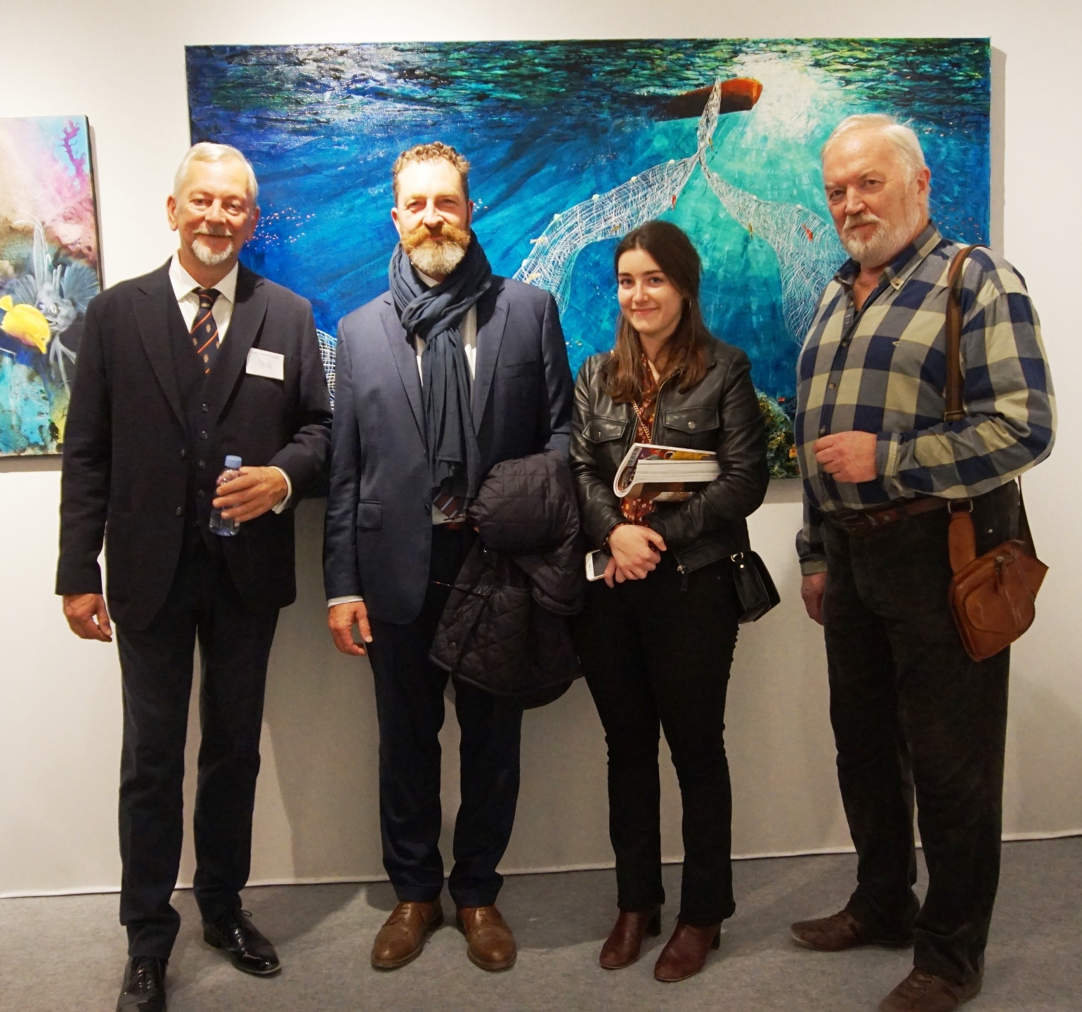 4. Sa hrvatskim slikarom Velimirom Trnskim i franscuskim ljubiteljima umjetnosti