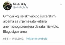 Holy prozvala Grmoju da se 1991 nije odazvao na mobilizaciju sa svojih 10 godina!