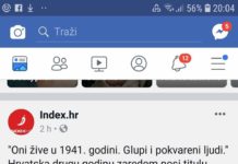 Prosrpski smrdex-Index sa posebnim užitkom poput Vučića objavio o Hrvatima kao glupanima i nacistima!