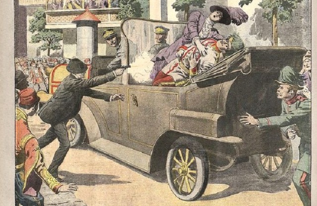 Lassassinat_de_lArchiduc_héritier_dAutriche_et_de_la_Duchesse_sa_femme_à_Sarajevo_supplément_illustré_du_Petit_Journal_du_12_juillet_1914-696x452