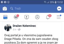 Novinari saznali prije od Keleminca da je osuđen za pozdrav ZDS!