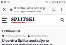 Splitski portal poput srpskog glasila izmislio da je zabranjena povijesna zastava!