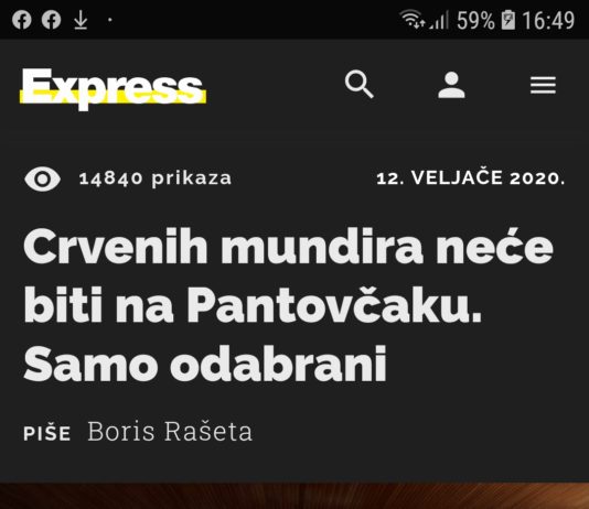 Faktograf ne reagira kada ’24 sata’ izruguje ‘počasnu gardu’ i naziva ih crvenim mundirima , kao da su iz stripa ‘Komadant Mark’