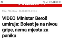 Beroš je prije mjesec dana tvrdio kako je koronavirus na nivou gripe, danas njegov stožer progoni one koji virus ne shvaćaju ozbiljno!