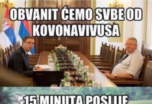‘Hrvatsko znakovlje’ ucrtano na krovovima središnje gradske tržnice u Beogradu potaknulo širenje panike veće od koronavirusa