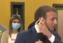 Video: Macron se gušio pod maskom , a njegovi slugani jeb* vas da nosite maske!