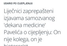 Za Markotićku je priroda BIOTERORIST, za Sriću dr. Pavelić je BIOTERORIST, još čekamo da dr. Sladoljeva nazovu Bin Laden!
