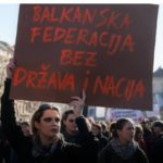 Ovaj transparent Antifa jasno govori koji je plan- Balkanska unija, a ne borba protiv fašizma!