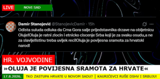 Oštra reakcija Nikole Puzovića na izjavu „Oluja je povijesna sramota” i podjele u DSHV-u